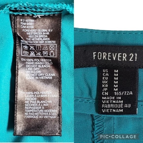 Forever 21 blueish green shorts sz M - Picture 13 of 13